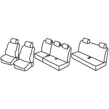 Seat Covers Lampa Set Superior - Hazelnut - compatible with Dacia Logan MCV 5-door (02/07>06/13)
