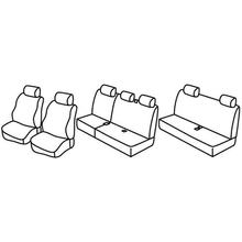 Coprisedili Lampa Set Superior - Nocciola - compatibili per Dacia Logan MCV 5p (02/07>06/13)