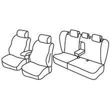 Coprisedili Lampa Set Superior - Nocciola - compatibili per Volvo S40 (01/04>12/12)