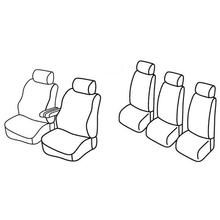 Coprisedili Lampa Set Superior - Nocciola - compatibili per Volkswagen Sharan (05/95>09/10)