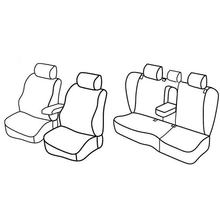 Potahy sedaček Lampa Set Superior - Nocciola - kompatibilní pro Volkswagen Passat Variant (01/11>10/14)