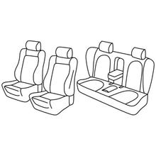 Coprisedili Lampa Set Superior - Nocciola - compatibili per Volkswagen Passat cc(06/08>02/12)