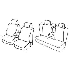 Stoelbekleding Lampa Set Superior - Nocciola - compatibel voor Volkswagen Passat 4p (01/11>10/14)