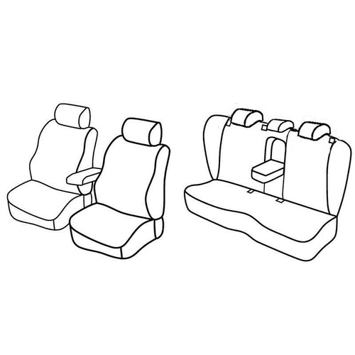 Coprisedili Lampa Set Superior - Nocciola - compatibili per Volkswagen Passat 4p (03/05>12/10)