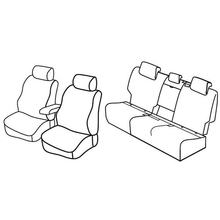 Coprisedili Lampa Set Superior - Nocciola - compatibili per Volkswagen Golf VII Sportsvan (05/14>08/18)