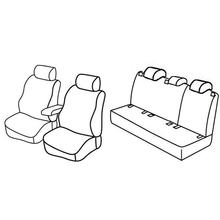 Coprisedili Lampa Set Superior - Nocciola - compatibili per Volkswagen Golf VI 5p (11/08>10/12)