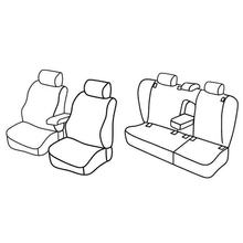 Coprisedili Lampa Set Superior - Nocciola - compatibili per Volkswagen Golf V Variant (05/07>09/09)