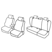 Coprisedili Lampa Set Superior - Nocciola - compatibili per Volkswagen Golf V Variant (05/07>09/09)