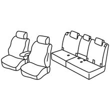 Coprisedili Lampa Set Superior - Nocciola - compatibili per Toyota Rav4 (02/06>02/13)
