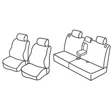 Coprisedili Lampa Set Superior - Nocciola - compatibile per Toyota Land Cruiser 5p (12/02>10/09)