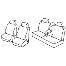 Coprisedili Lampa Set Superior - Nocciola - compatibili per Toyota Land Cruiser 3p (12/02>10/09)