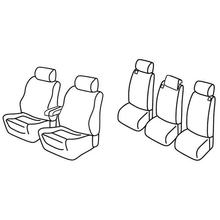 Coprisedili Lampa Set Superior - Nocciola - compatibili per Toyota Corolla Verso (09/04>05/09)