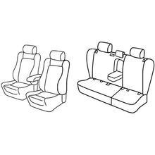 Coprisedili Lampa Set Superior - Nocciola - compatibili per Toyota Avensis 4 porte (05/03>03/09)