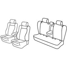 Coprisedili Lampa Set Superior - Nocciola - compatibili per Toyota Avensis 4p (05/03>03/09)