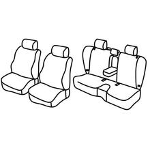 Stoelbekleden Lampa Set Superior - Nocciola - geschikt voor Subaru Forester (04/08>01/13)