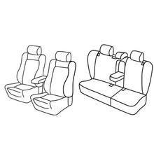 Coprisedili Lampa Set Superior - Nocciola - compatibili per Skoda Octavia 5p (09/04>02/13) - Skoda Octavia Wagon (01/05>04/13)