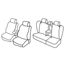 Coprisedili Lampa Set Superior - Nocciola - compatibili per Skoda Octavia 5p (09/04>02/13) - Skoda Octavia Wagon (01/05>04/13)