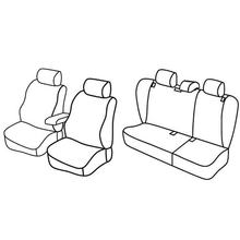 Coprisedili Lampa Set Superior - Nocciola - compatibili per Skoda Octavia 5p (09/04>02/13) - Skoda Octavia Wagon (01/05>04/13)