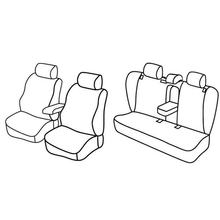 Coprisedili Lampa Set Superior - Nocciola - compatibili per Skoda Octavia 5p (09/04>02/13)