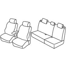 Coprisedili Lampa Set Superior - Nocciola - compatibili per Renault Modus (09/04>06/13)