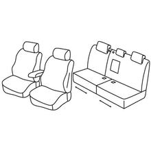 Coprisedili Lampa Set Superior - Nocciola - compatibili per Renault Modus (09/04>06/13)