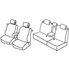 Stoelhoezen Lampa Set Superior - Nocciola - geschikt voor Renault Megane III C-C (06/10>02/14)