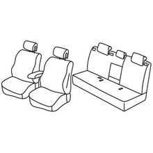 Stoelhoezen Lampa Set Superior - Nocciola - compatibel voor Renault Laguna III 5-deurs (10/07>04/13)