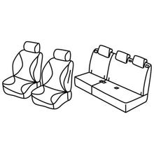 Stoelhoezen Lampa Set Superior - Nocciola - geschikt voor Peugeot 2008 (06/13>11/19)