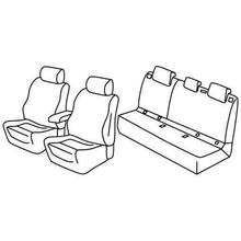 Stoelhoezen Lampa Set Superior - Nocciola - compatibel voor Peugeot 308 5-deurs (10/13>07/21)