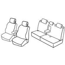 Stoelhoezen Lampa Set Superior - Nocciola - compatibel voor Peugeot 308 5p (09/07>09/13)