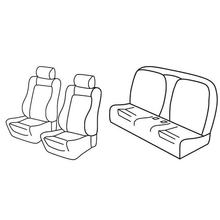 Coprisedili Lampa Set Superior - Nocciola - compatibili per Peugeot 207 cc(03/07>05/14)