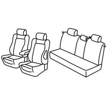 Coprisedili Lampa Set Superior - Nocciola - compatibili per Opel Zafira (09/05>10/11) - Opel Zafira One (11/11>07/15)