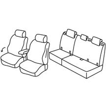 Coprisedili Lampa Set Superior - Nocciola - compatibili per Opel Mokka (11/12>03/16) - Opel Mokka X (04/16>12/19)