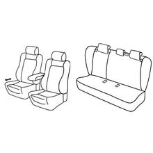 Coprisedili Lampa Set Superior - Nocciola - compatibili per Opel Insignia 4p (02/09>10/13)