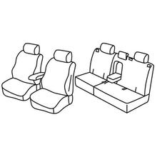 Coprisedili Lampa Set Superior - Nocciola - compatibili per Opel Antara (11/06>05/17)