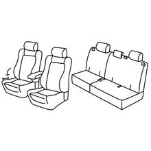 Coprisedili Lampa Set Superior - Nocciola - compatibili per Opel Antara (11/06>05/17)
