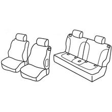Coprisedili Lampa Set Superior - Nocciola - compatibili per Opel Adam (02/13>12/19)