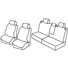 Coprisedili Lampa Set Superior - Nocciola - compatibili per Nissan X-Trail (07/07>05/14)