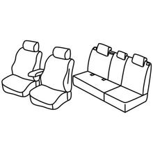 Coprisedili Lampa Set Superior - Nocciola - compatibile per Nissan Qashqai+2 (09/08>01/14)