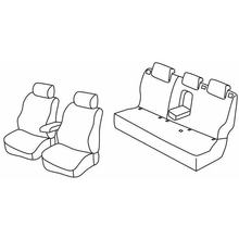 Coprisedili Lampa Set Superior - Nocciola - compatibili per Nissan Qashqai (02/14>07/17)