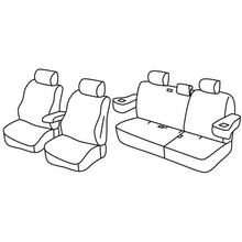 Sitzbezüge Lampa Set Superior - Nocciola - kompatibel für Mitsubishi Pajero 5p (11/06>07/19)