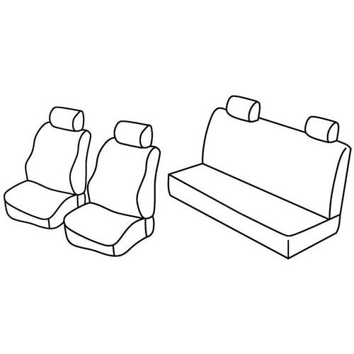 Seat Covers Lampa Set Superior - Hazelnut - compatible with Mercedes G-Class (09/08>01/18)