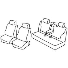 Sitzbezüge Lampa Set Superior - Nocciola - kompatibel für Mercedes Classe E 4p (03/09>06/16)