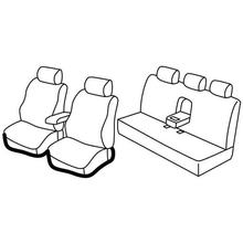 Sitzbezüge Lampa Set Superior - Nocciola - kompatibel für Mercedes Classe E 4p (03/02>02/09)