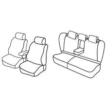 Sitzbezüge Lampa Set Superior - Nocciola - kompatibel für Mercedes Classe C sw (04/01>12/07)