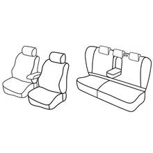Sitzbezüge Lampa Set Superior - Nocciola - kompatibel für Mercedes Classe C 4p (05/00>01/07)