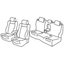 Sitzbezüge Lampa Set Superior - Nocciola - kompatibel für Mazda 6 Wagon (01/13>10/18)