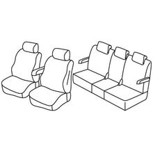 Sitzbezüge Lampa Set Superior - Nocciola - kompatibel für Mazda 5 5p (08/05>10/10)