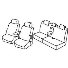 Capas de Bancos Lampa Set Superior - Nocciola - compatível para Lancia Delta (06/08>06/15)