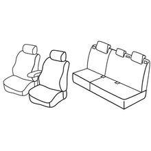 Potahy sedaček Lampa Set Superior - Nocciola - kompatibilní pro Ford Focus 5p (03/11>05/18) - Ford Focus Wagon (06/11>05/18)